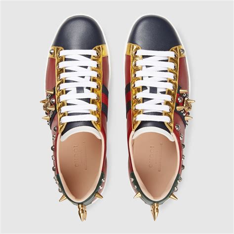 gucci ace studded leather sneakers|gucci ace sneakers price increase.